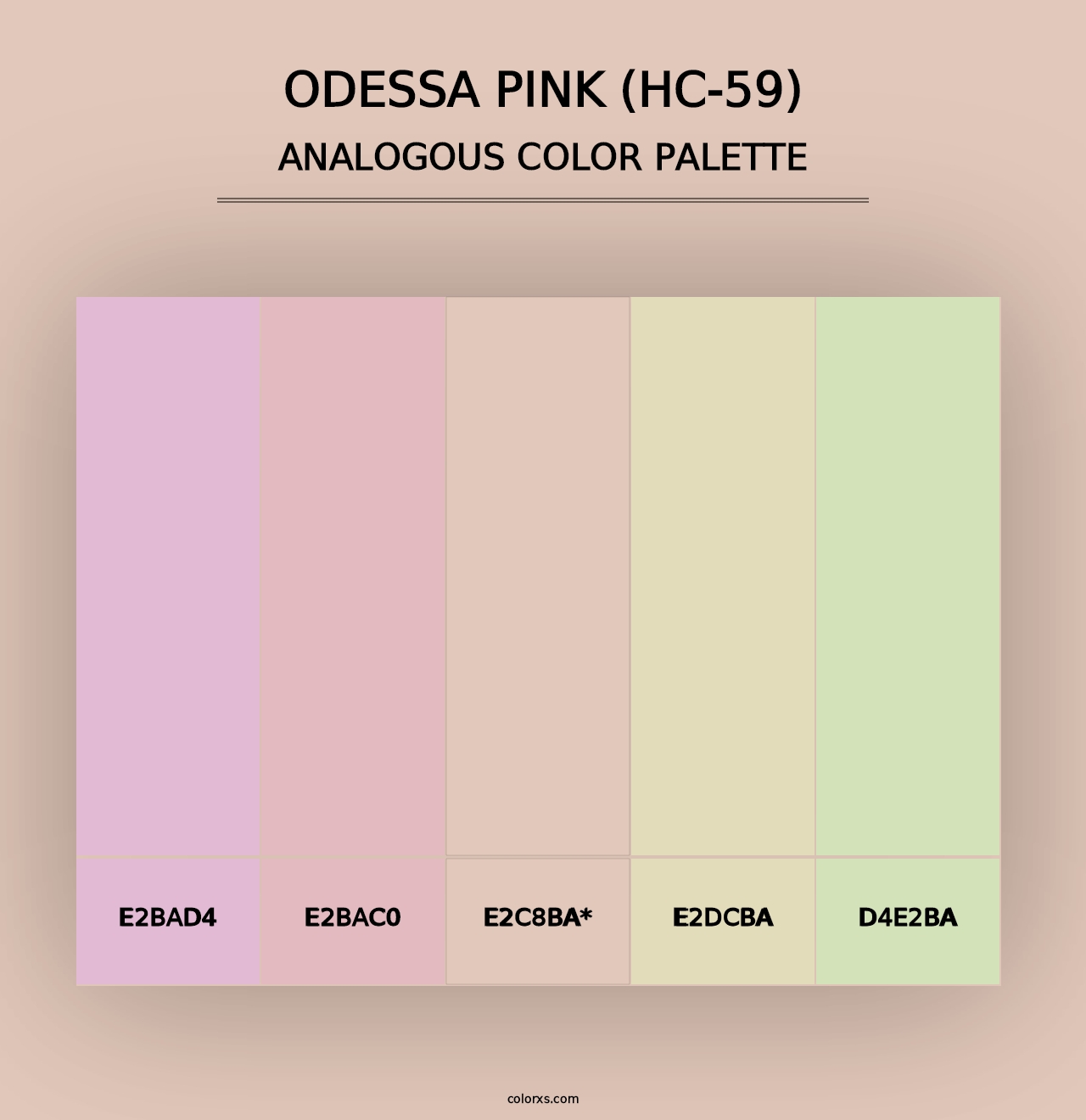 Odessa Pink (HC-59) - Analogous Color Palette