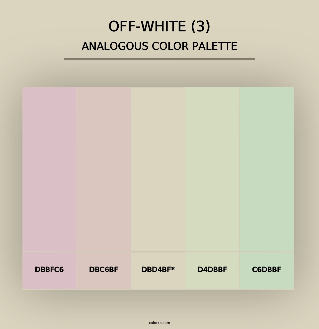 Off-White (3) - Analogous Color Palette