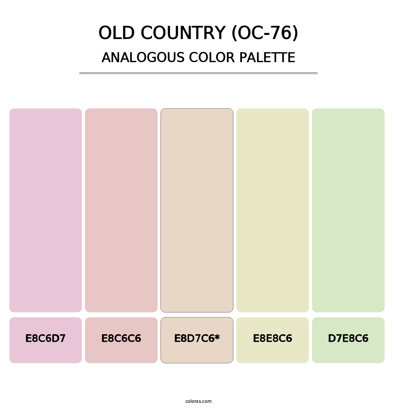 Old Country (OC-76) - Analogous Color Palette