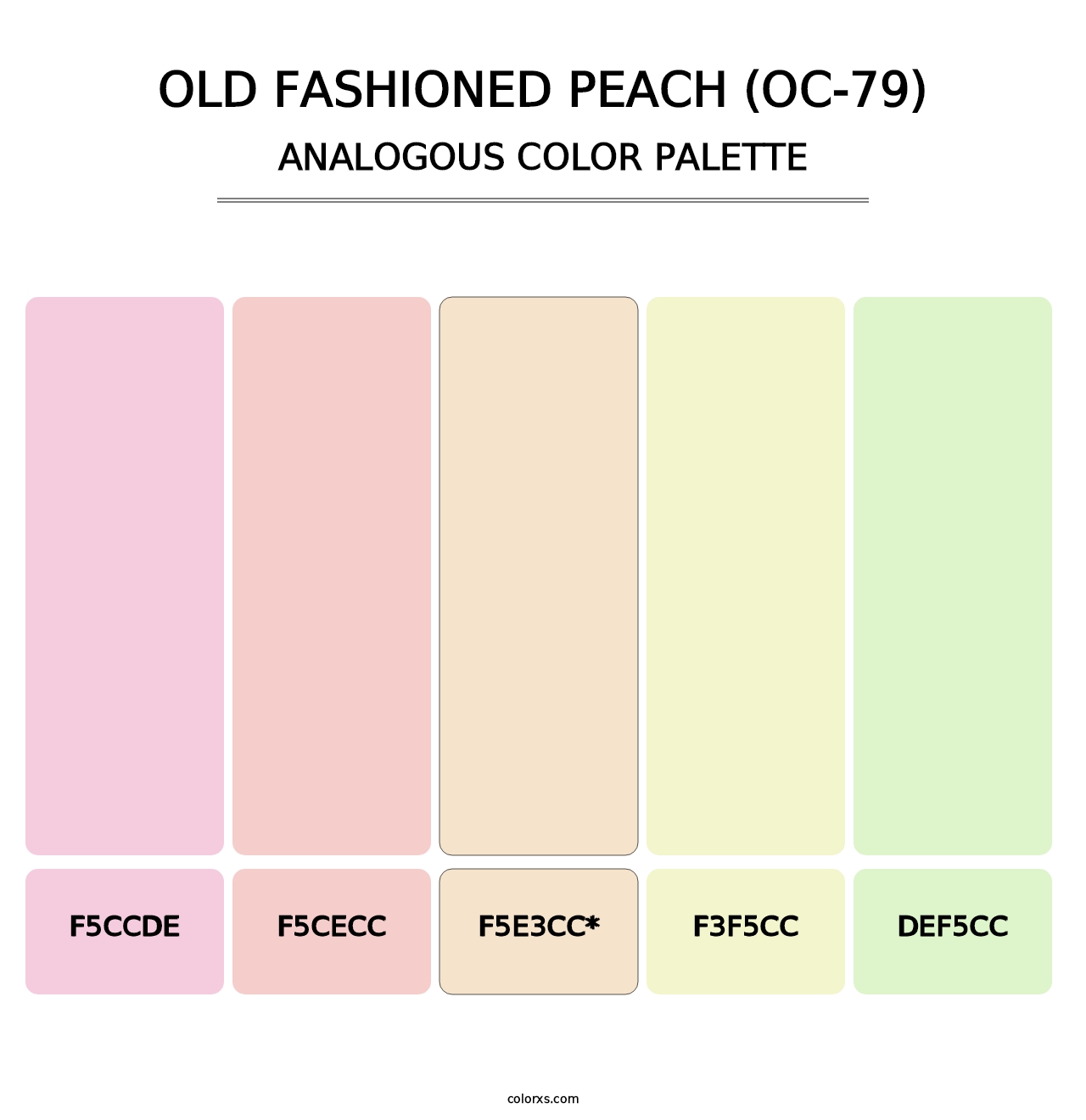 Old Fashioned Peach (OC-79) - Analogous Color Palette