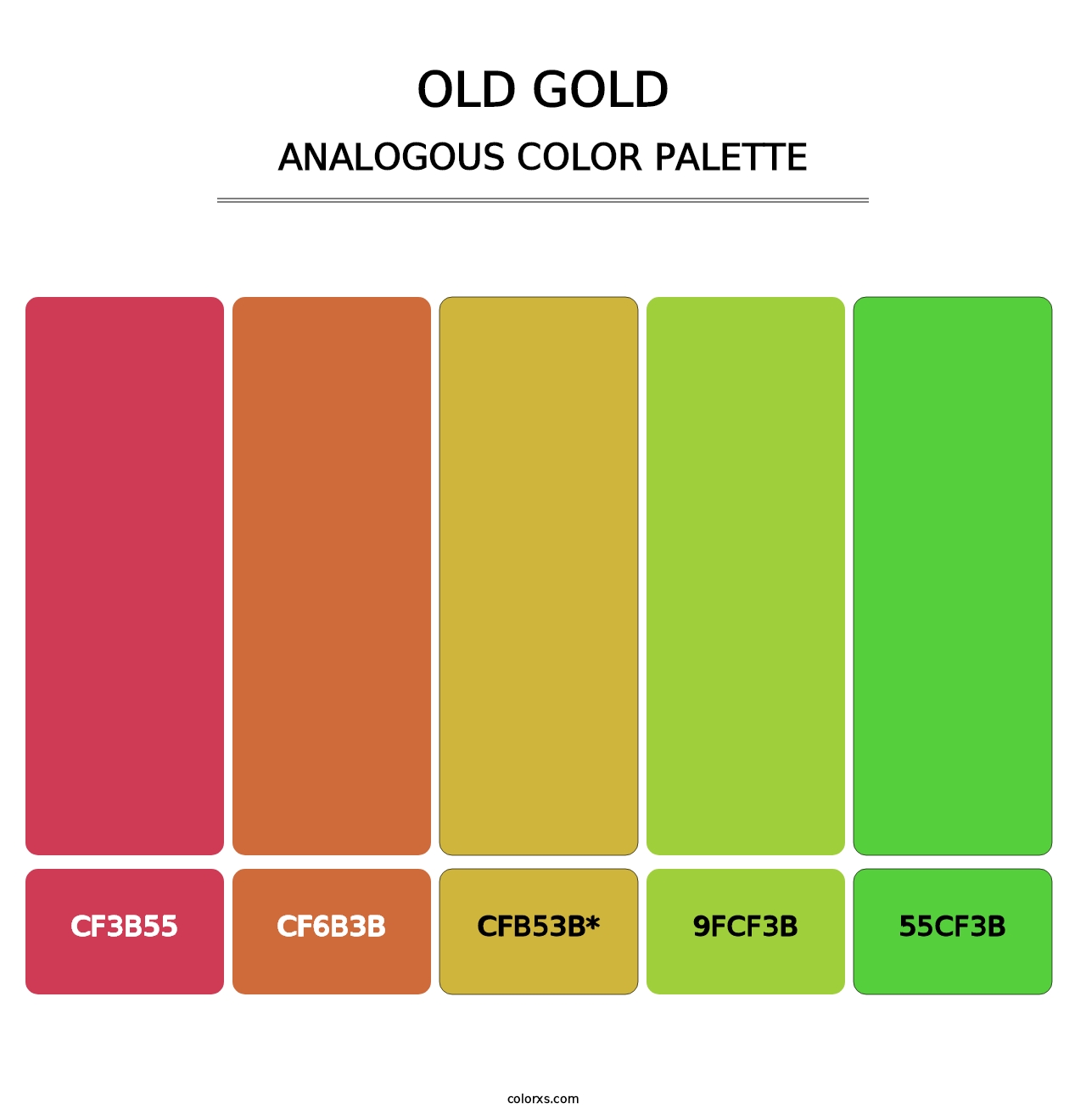 Old Gold - Analogous Color Palette