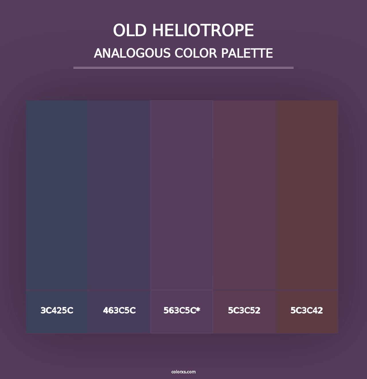 Old Heliotrope - Analogous Color Palette