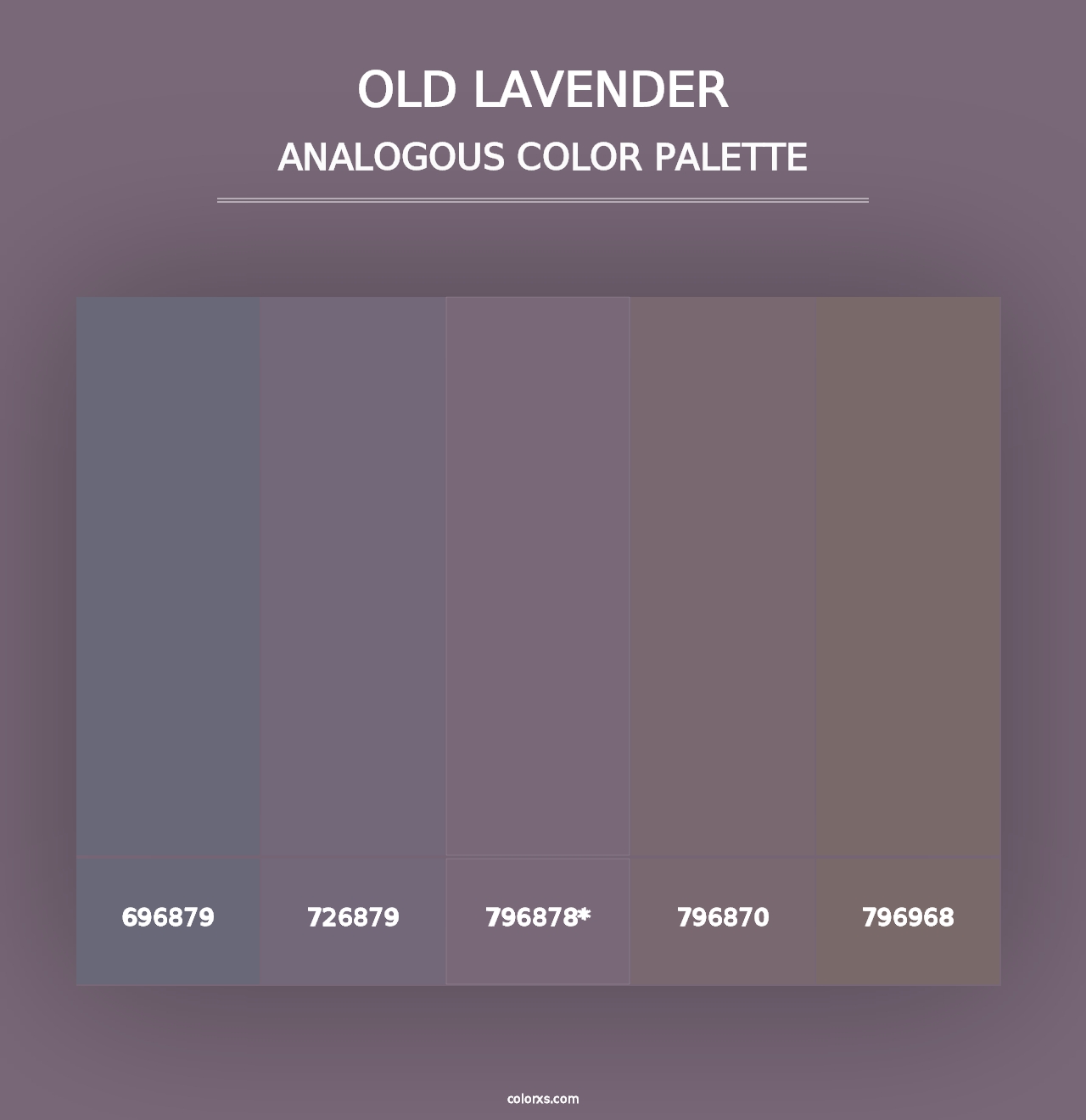 Old Lavender - Analogous Color Palette