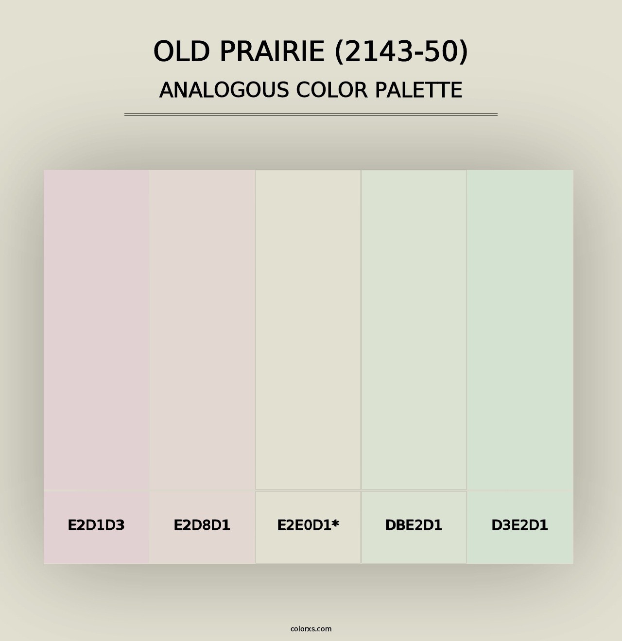 Old Prairie (2143-50) - Analogous Color Palette