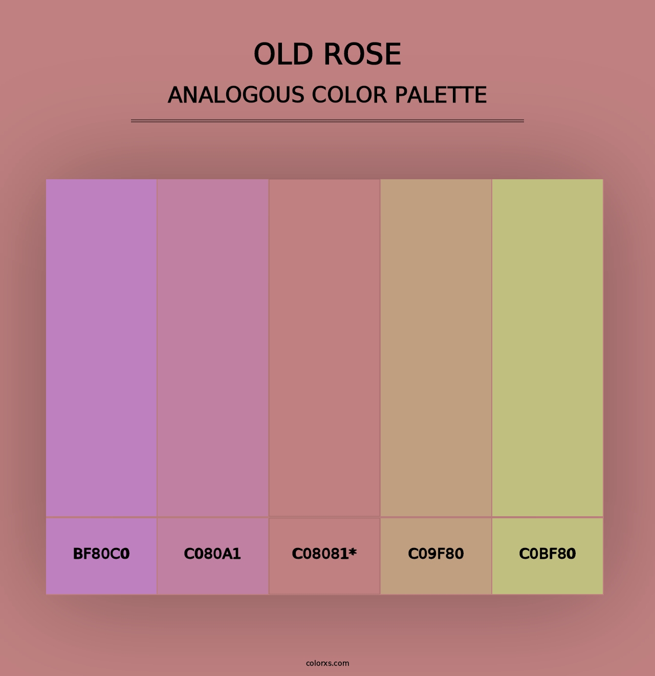 Old Rose - Analogous Color Palette