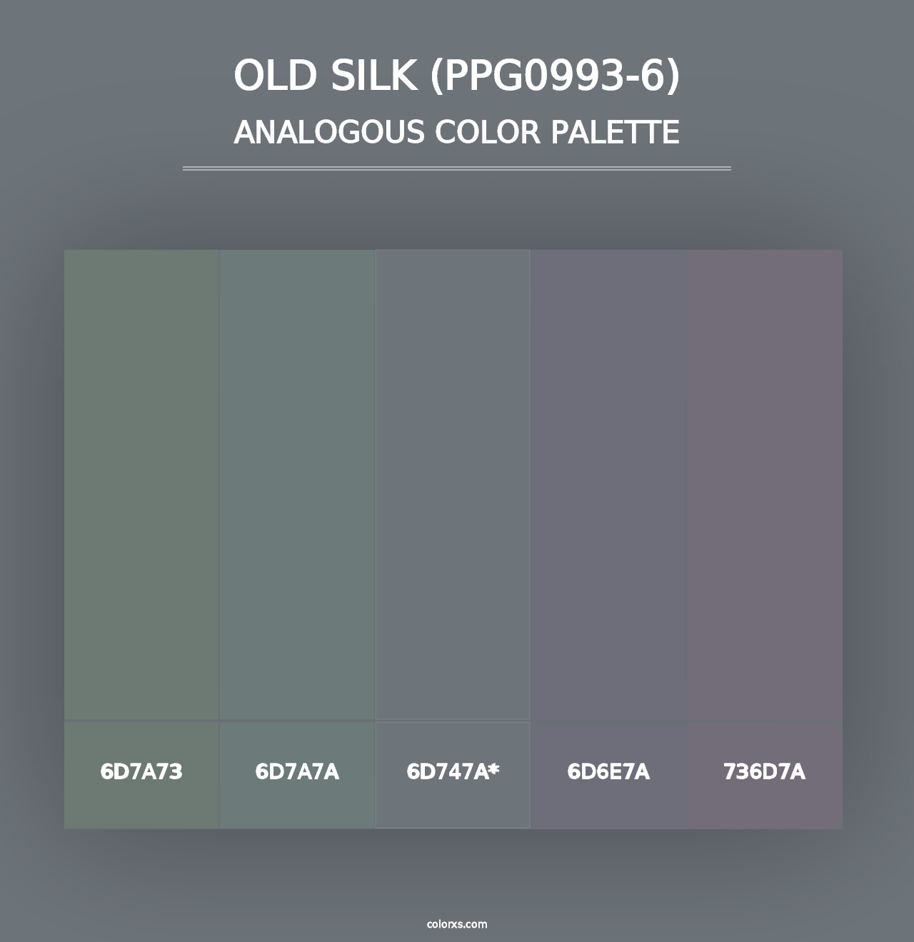 Old Silk (PPG0993-6) - Analogous Color Palette