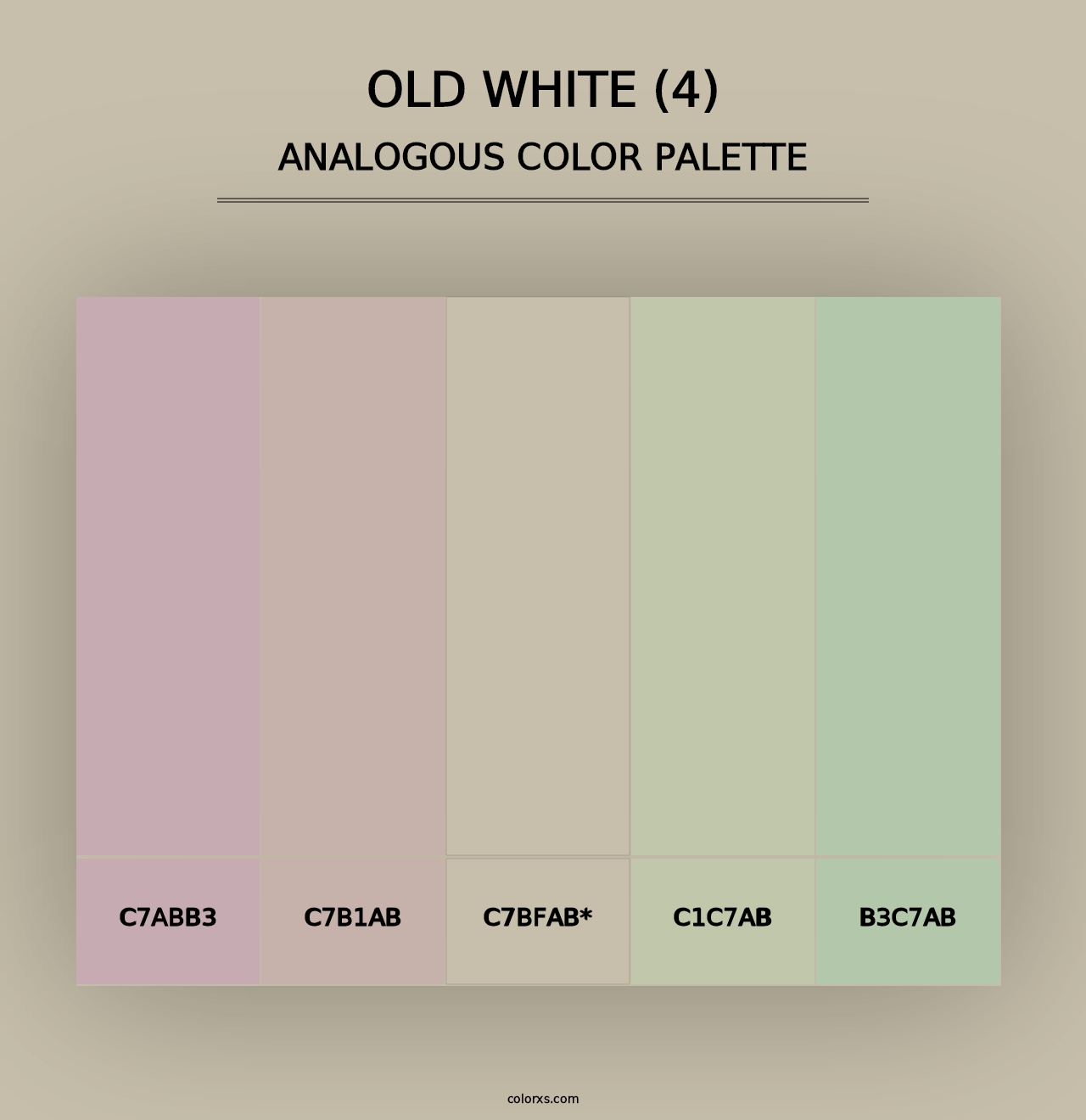 Old White (4) - Analogous Color Palette