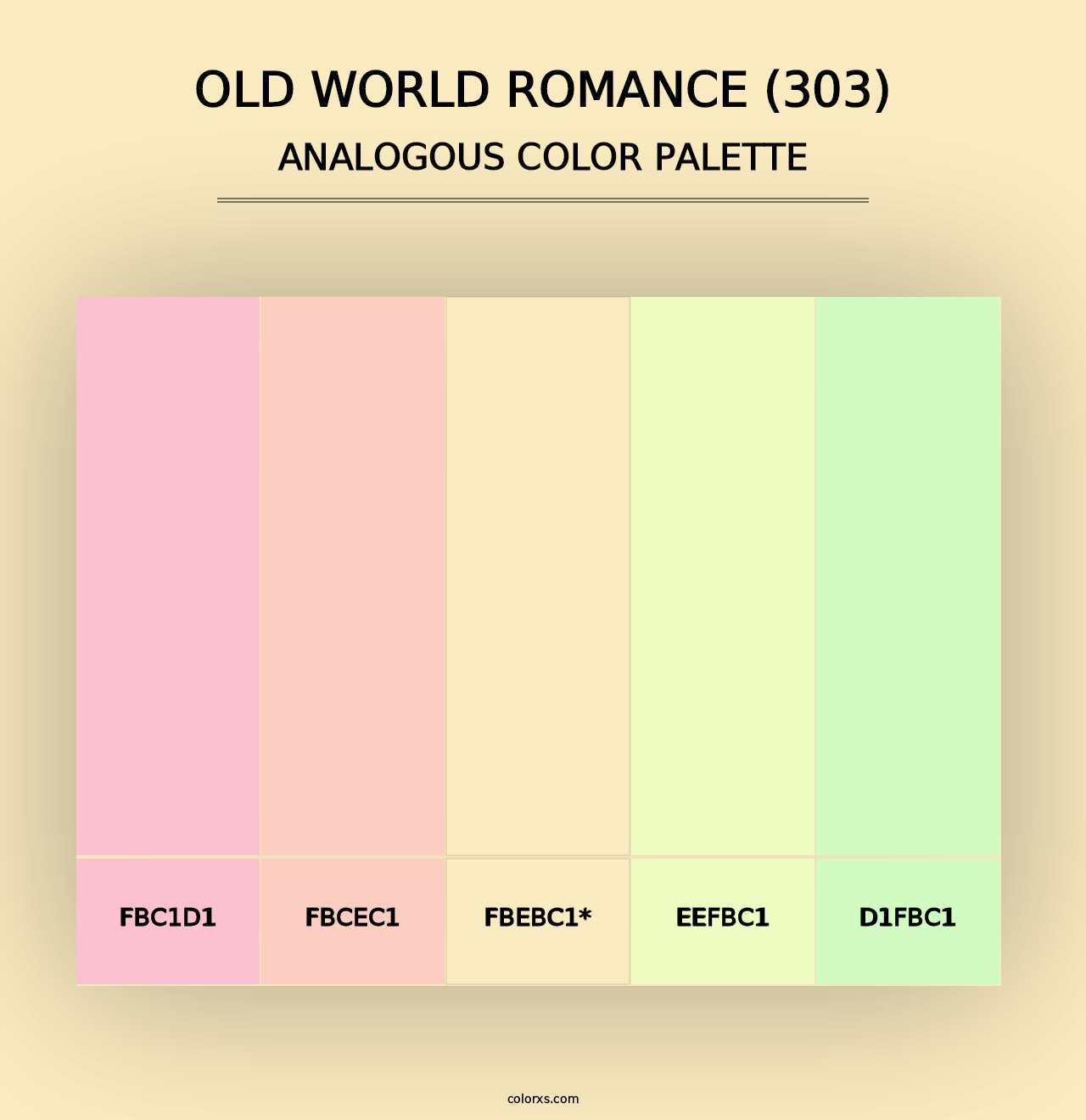 Old World Romance (303) - Analogous Color Palette