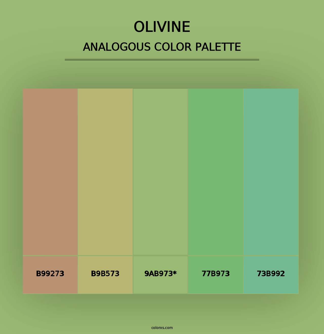 Olivine - Analogous Color Palette