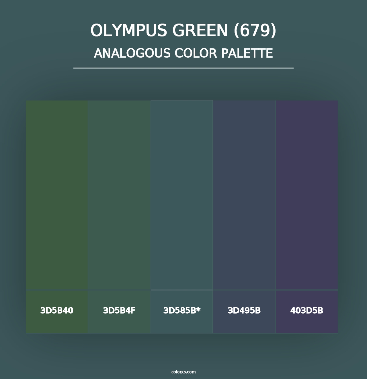 Olympus Green (679) - Analogous Color Palette