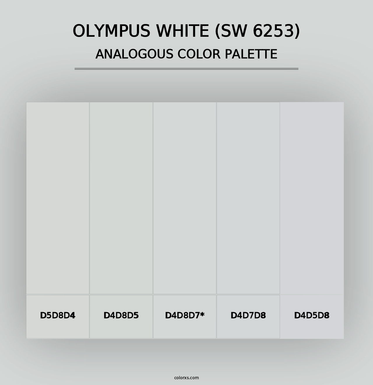 Olympus White (SW 6253) - Analogous Color Palette