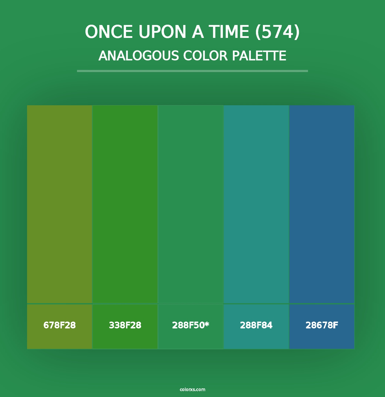 Once Upon a Time (574) - Analogous Color Palette