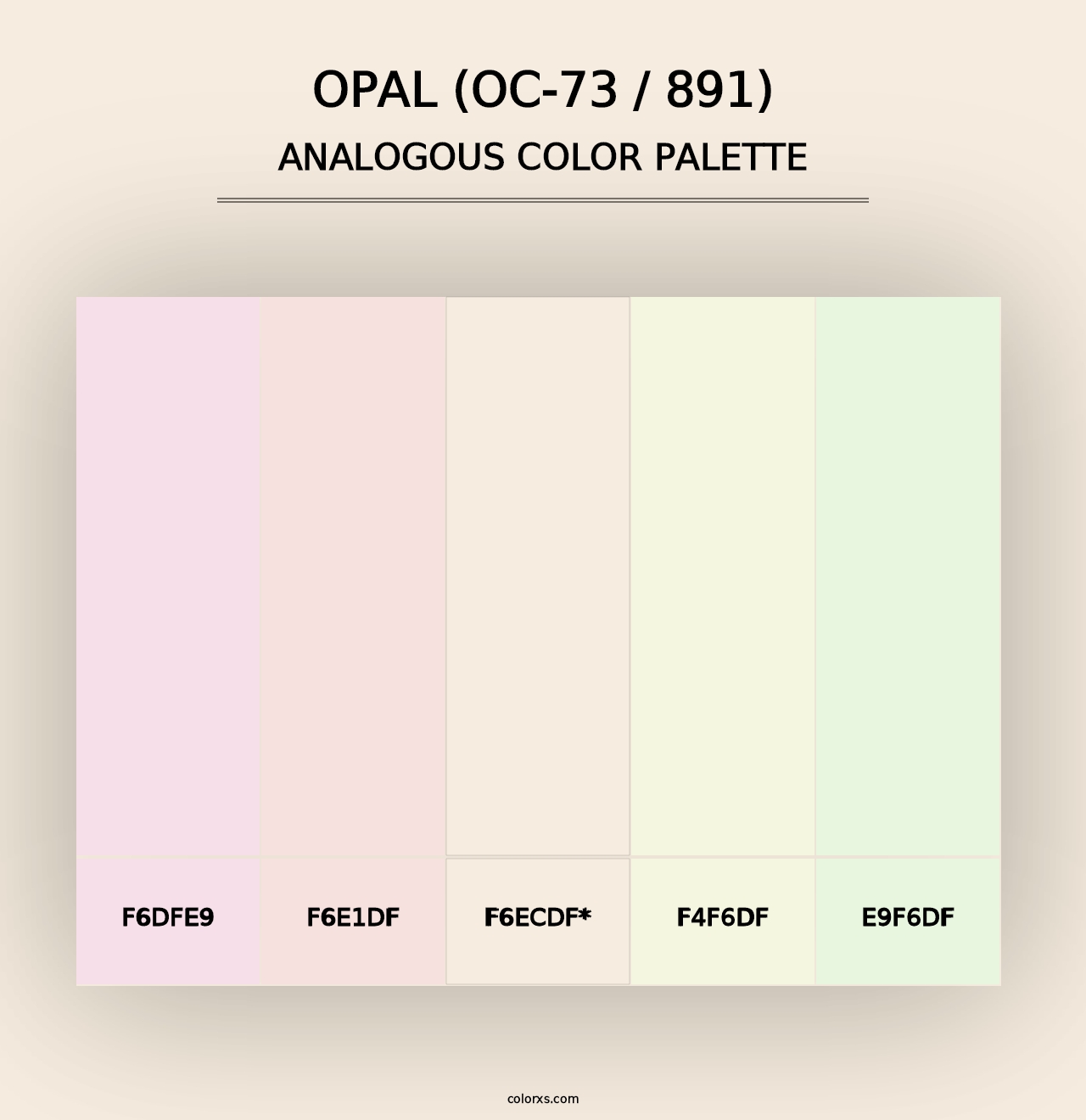 Opal (OC-73 / 891) - Analogous Color Palette