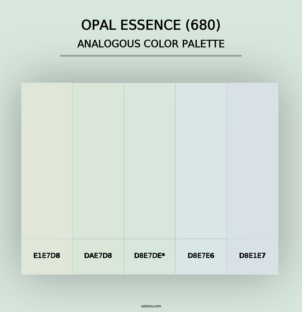 Opal Essence (680) - Analogous Color Palette