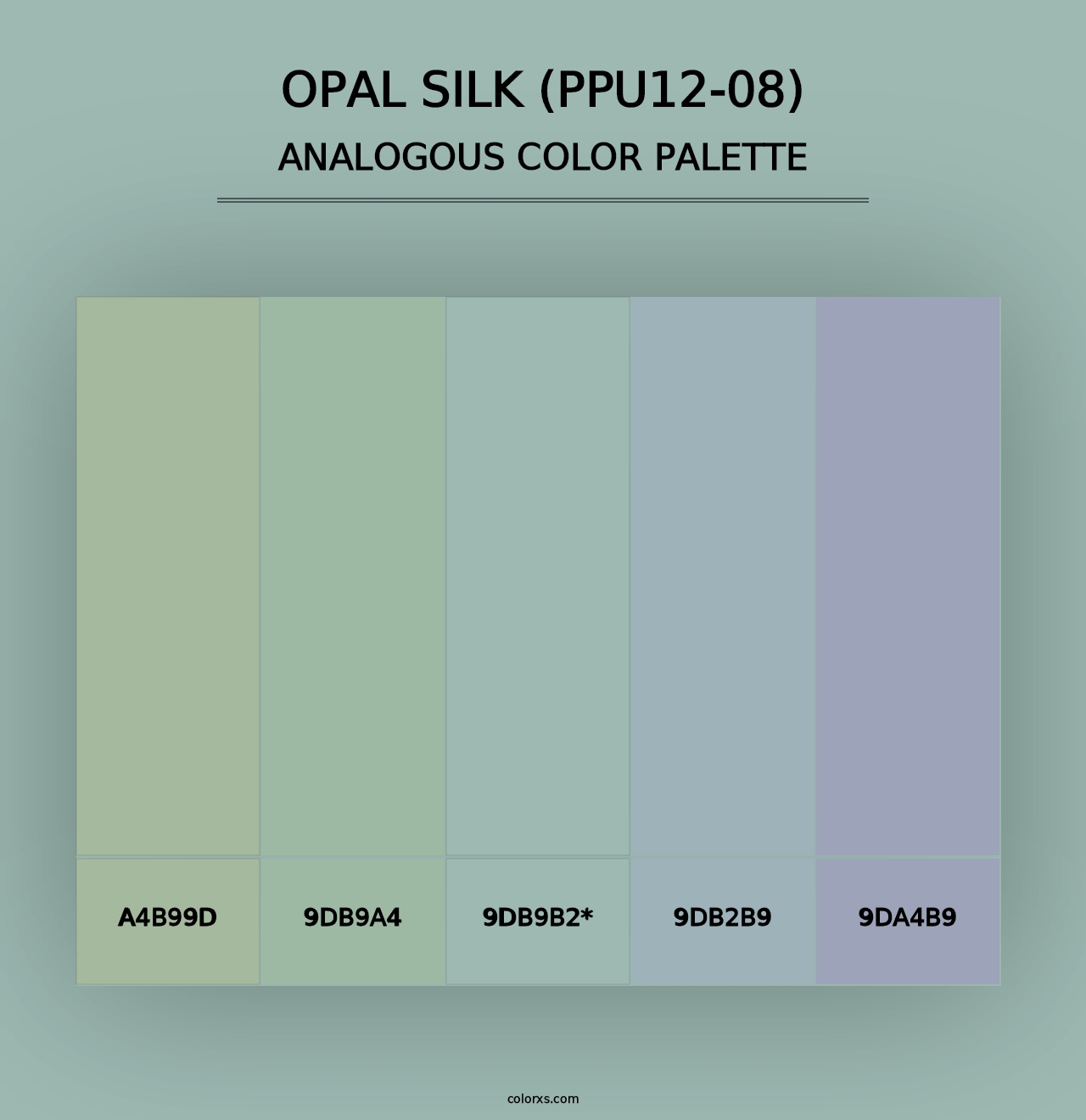 Opal Silk (PPU12-08) - Analogous Color Palette