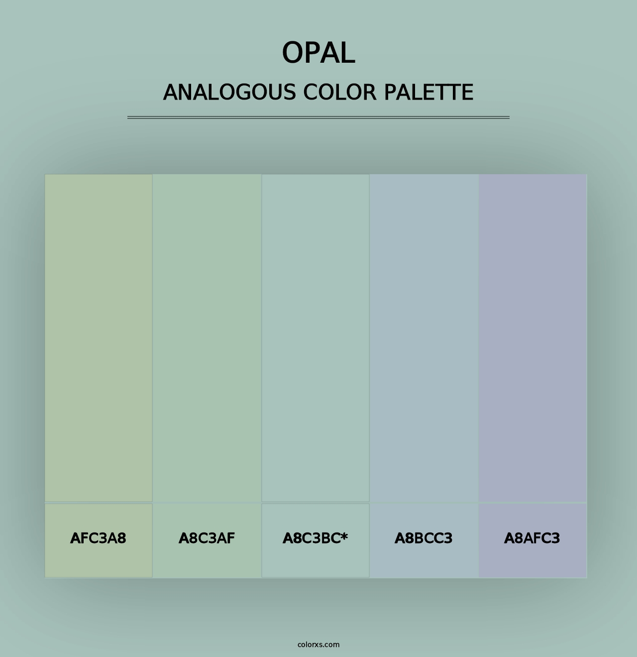 Opal - Analogous Color Palette