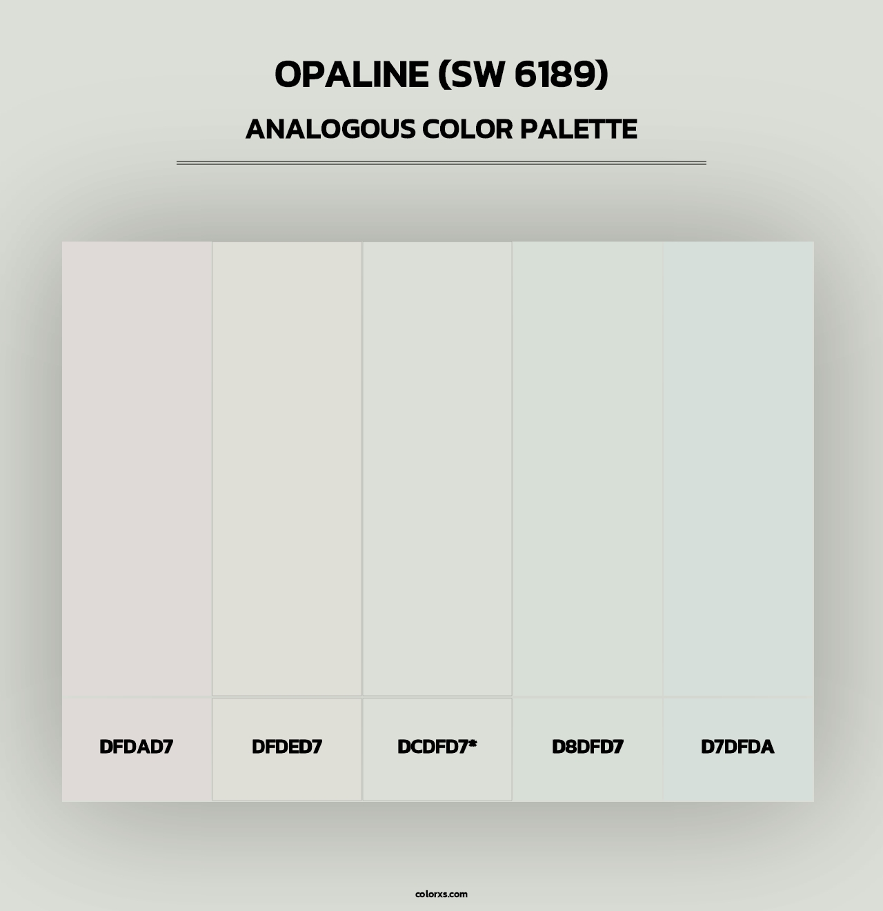 Opaline (SW 6189) - Analogous Color Palette