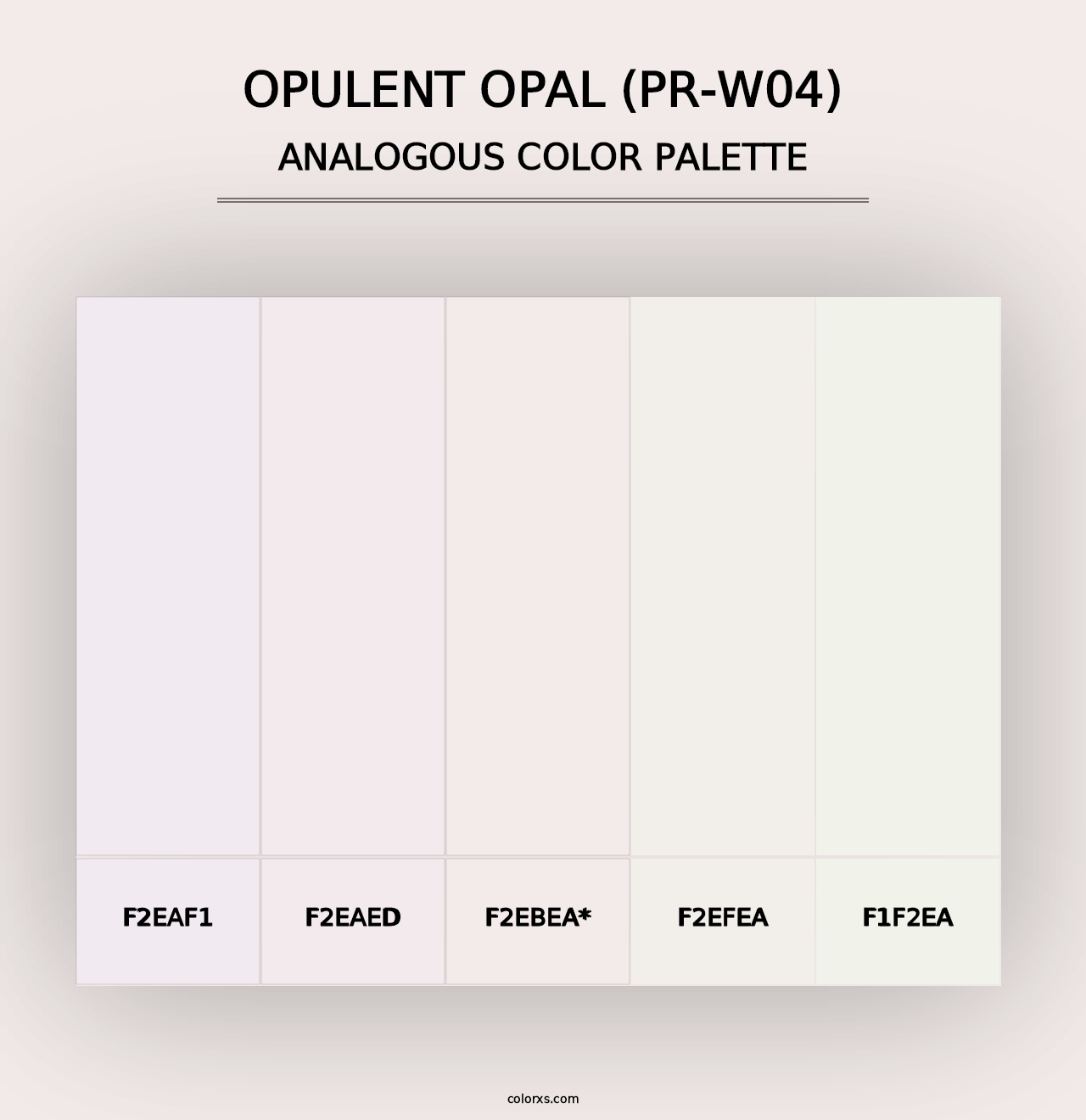 Opulent Opal (PR-W04) - Analogous Color Palette