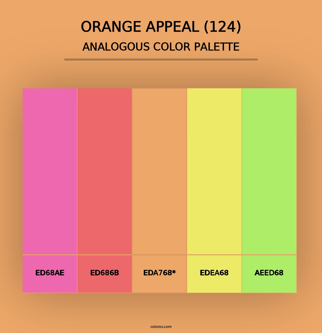 Orange Appeal (124) - Analogous Color Palette