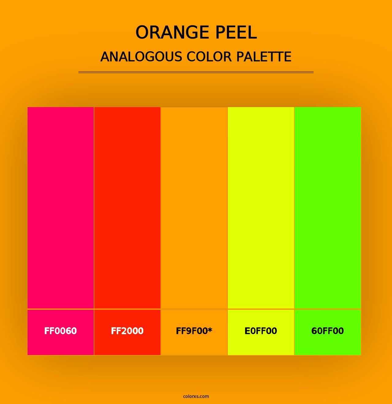 Orange Peel - Analogous Color Palette