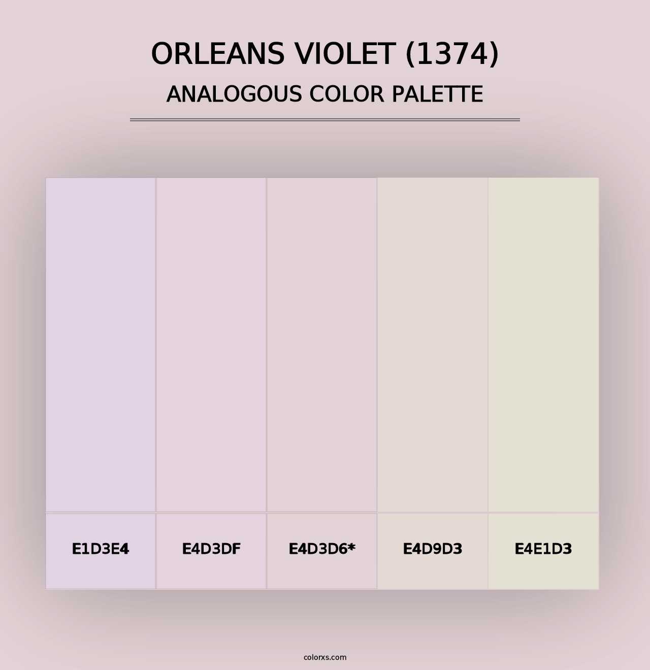 Orleans Violet (1374) - Analogous Color Palette