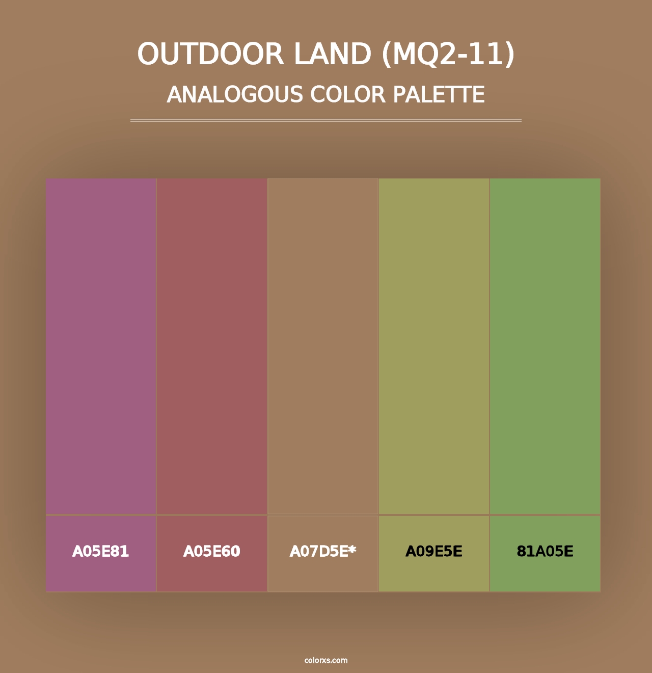 Outdoor Land (MQ2-11) - Analogous Color Palette