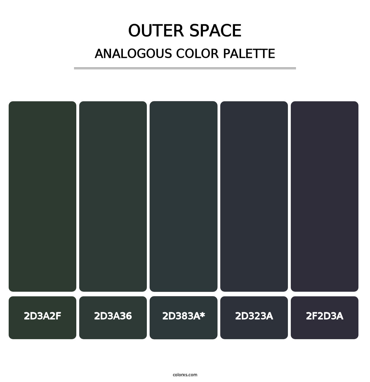 Outer Space - Analogous Color Palette