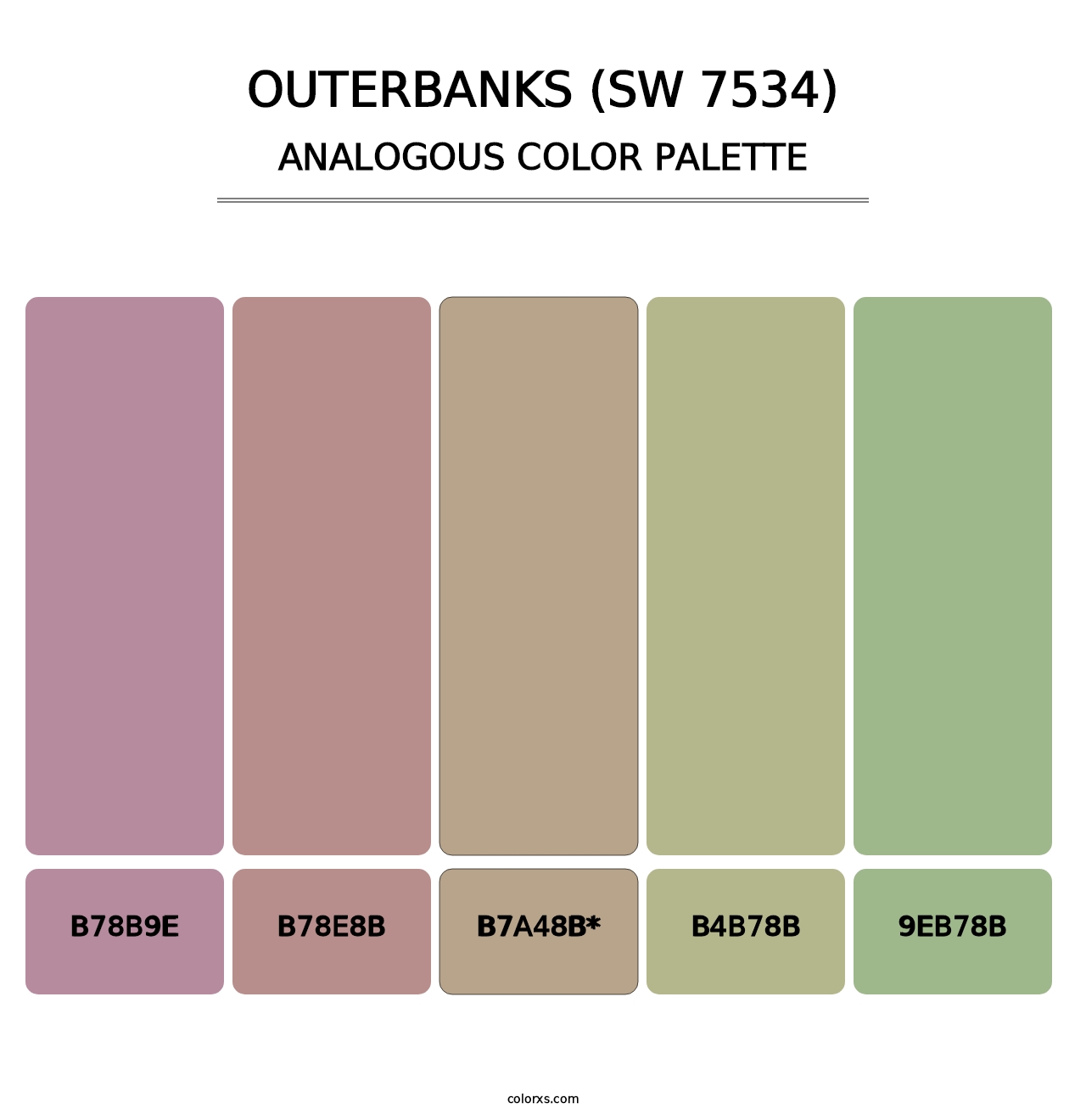 Outerbanks (SW 7534) - Analogous Color Palette