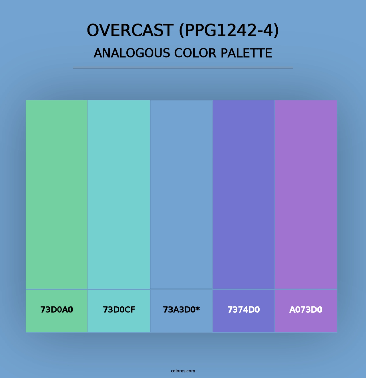 Overcast (PPG1242-4) - Analogous Color Palette