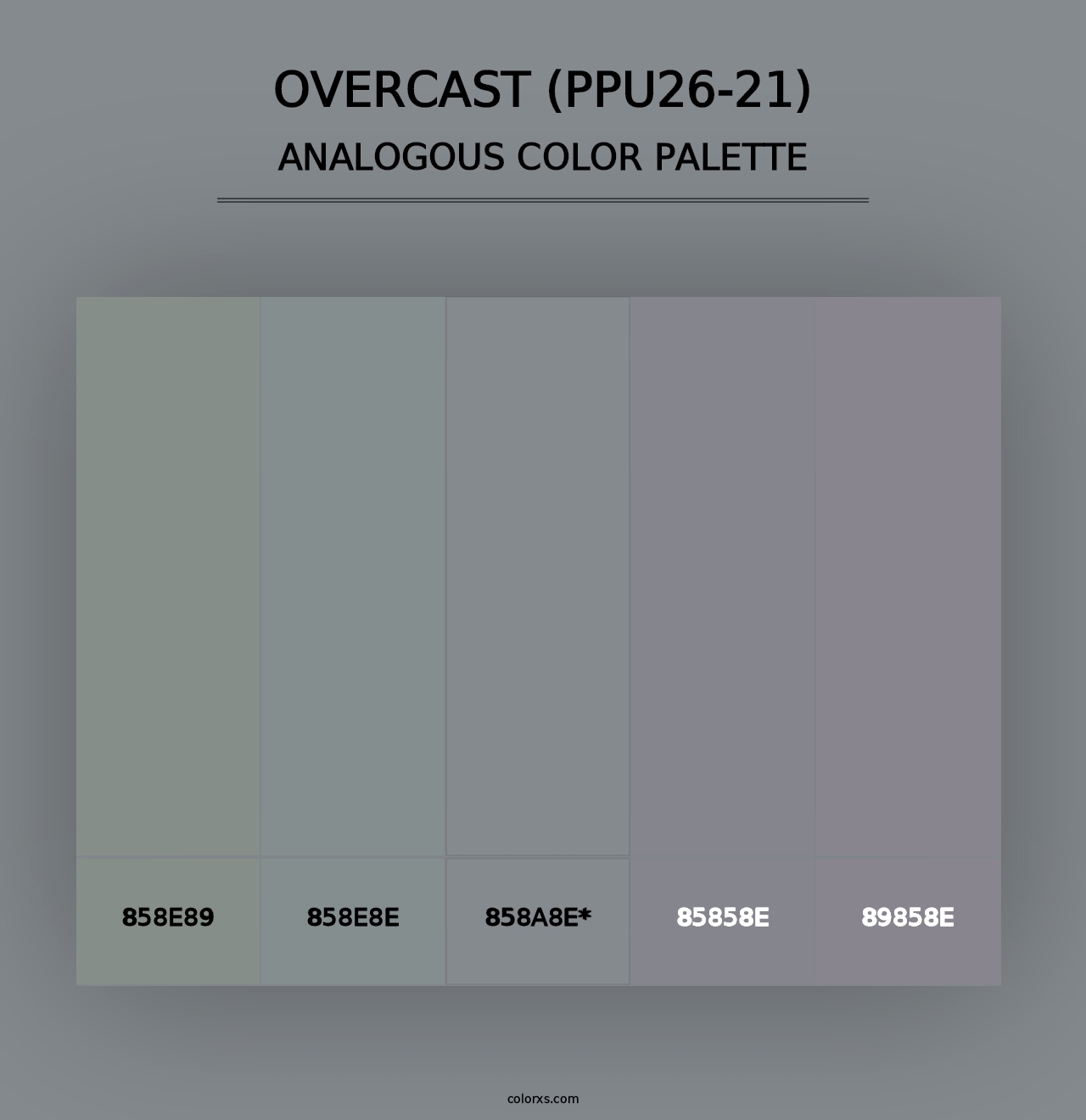 Overcast (PPU26-21) - Analogous Color Palette