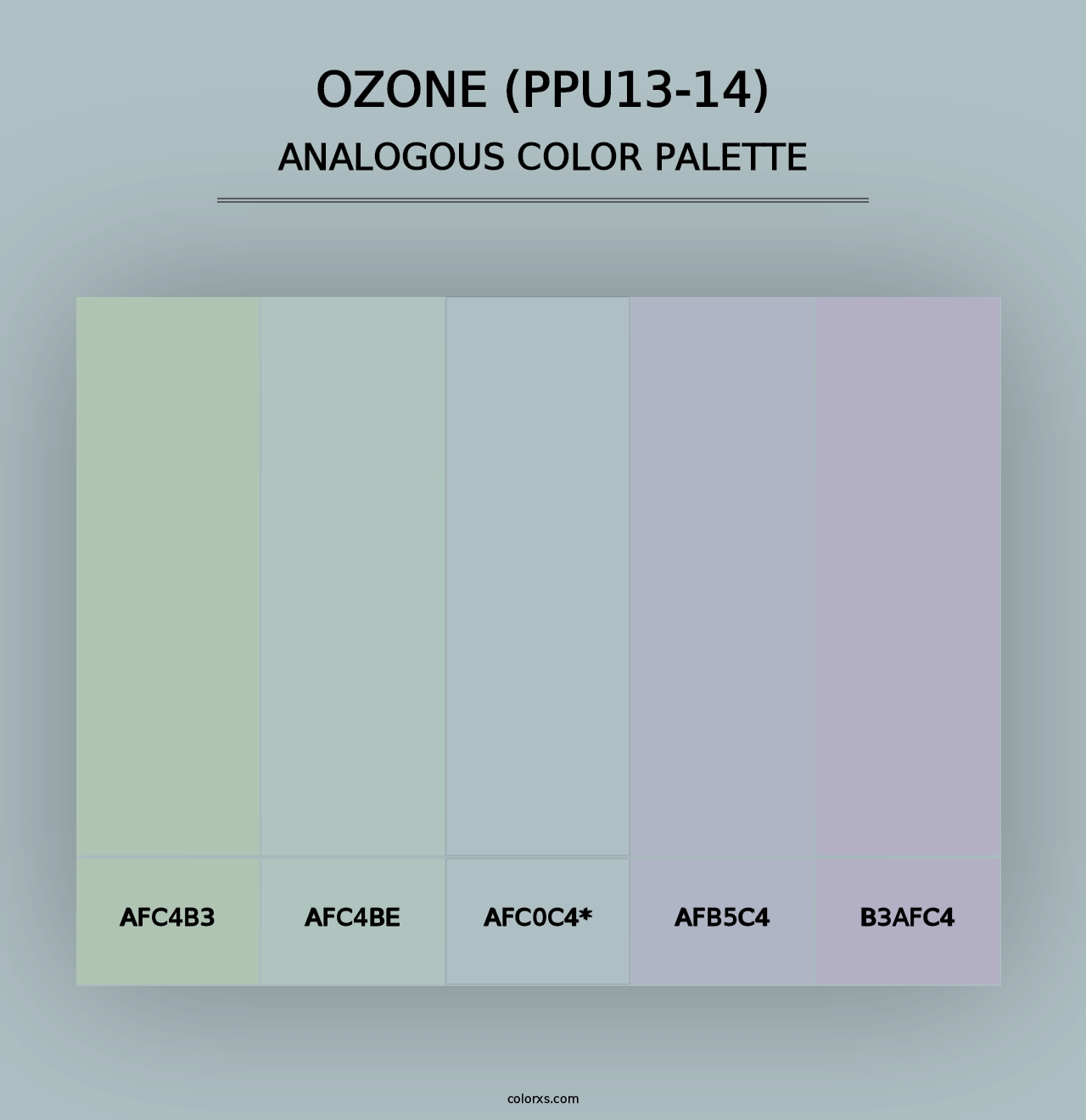 Ozone (PPU13-14) - Analogous Color Palette