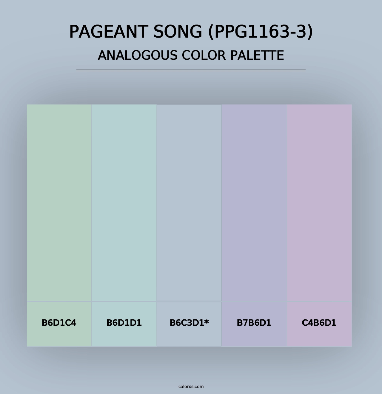 Pageant Song (PPG1163-3) - Analogous Color Palette