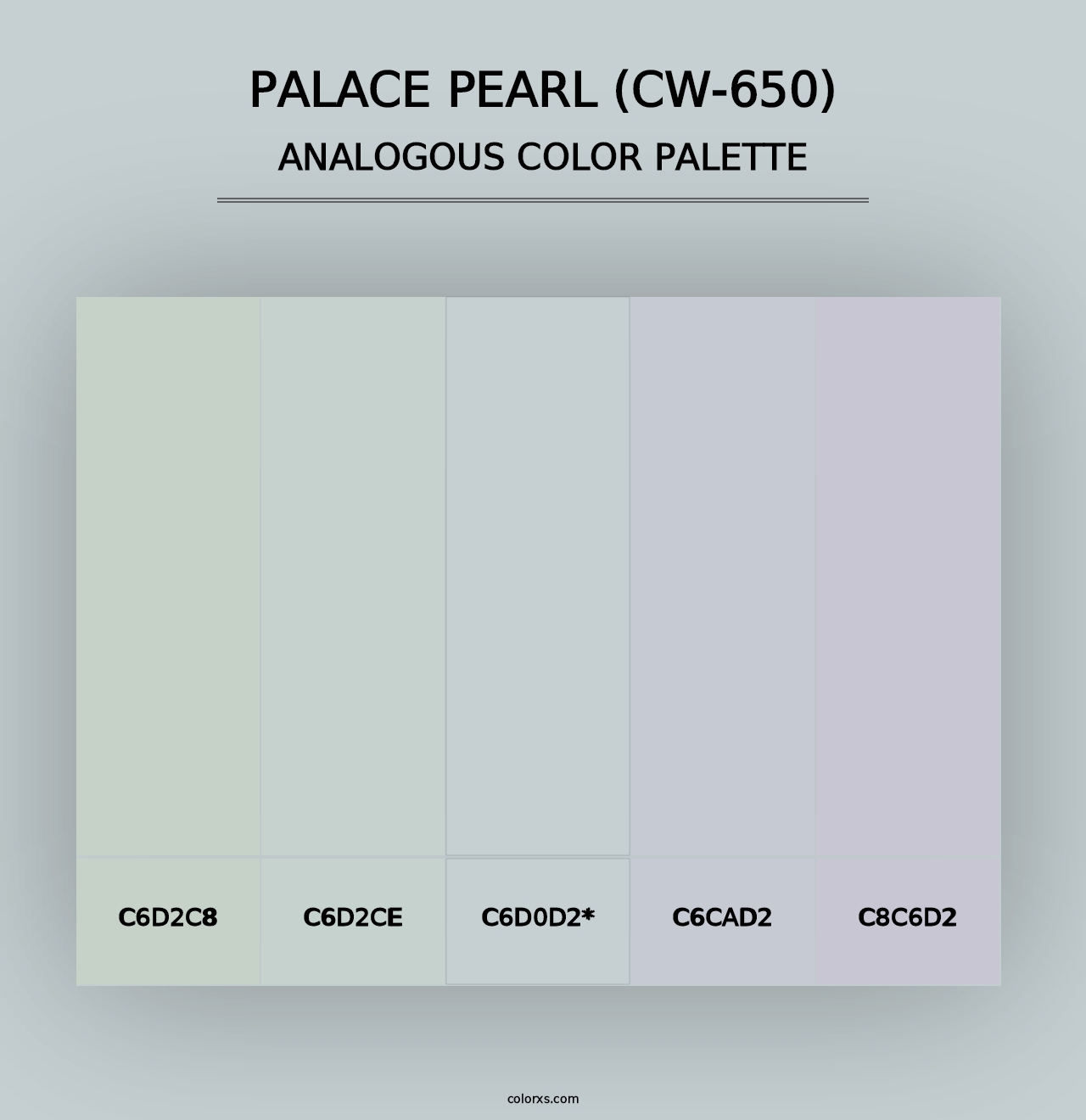 Palace Pearl (CW-650) - Analogous Color Palette