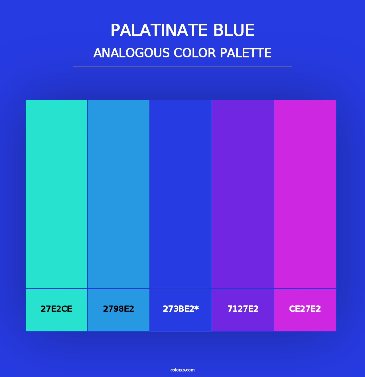 Palatinate Blue - Analogous Color Palette