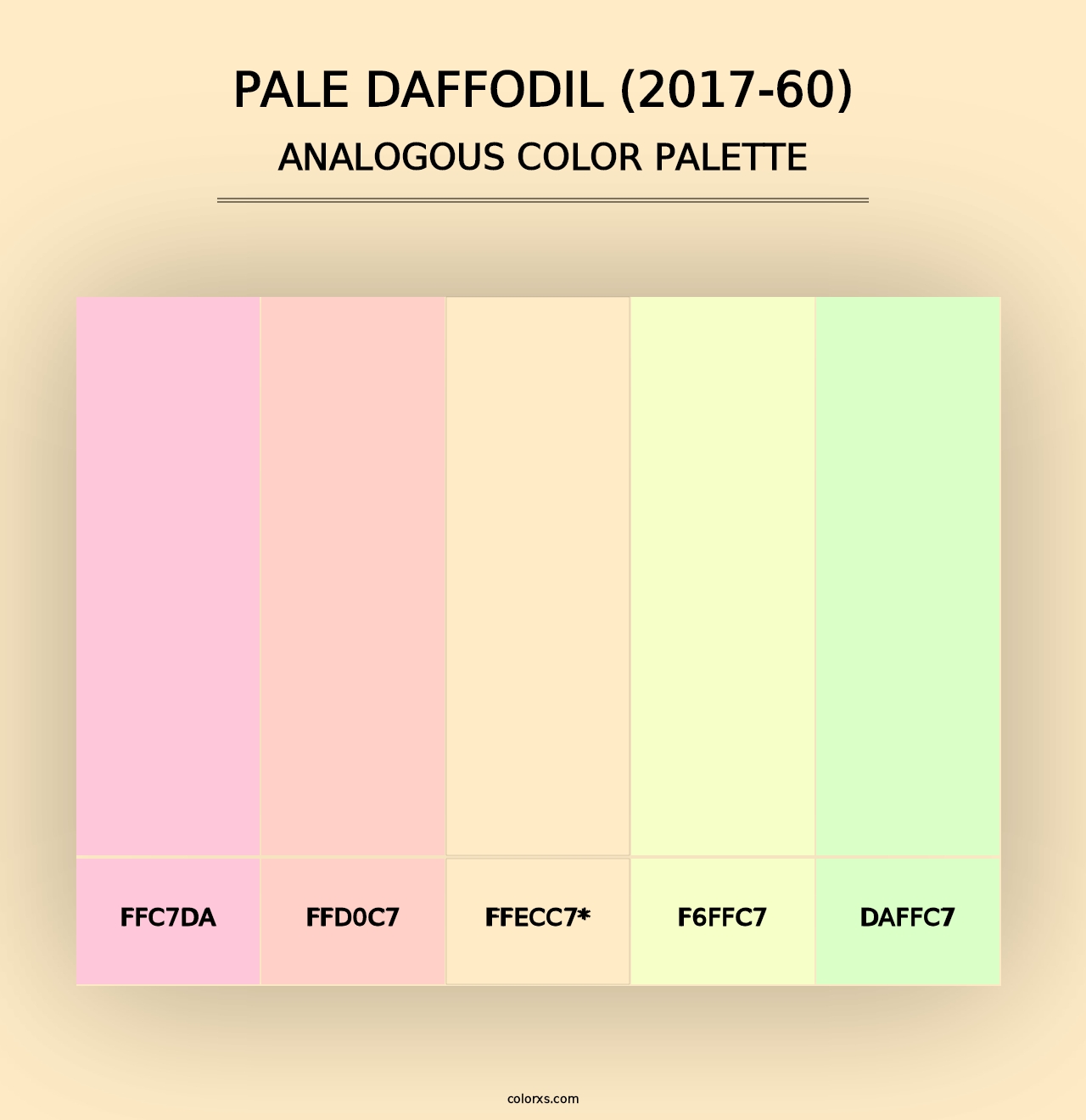 Pale Daffodil (2017-60) - Analogous Color Palette