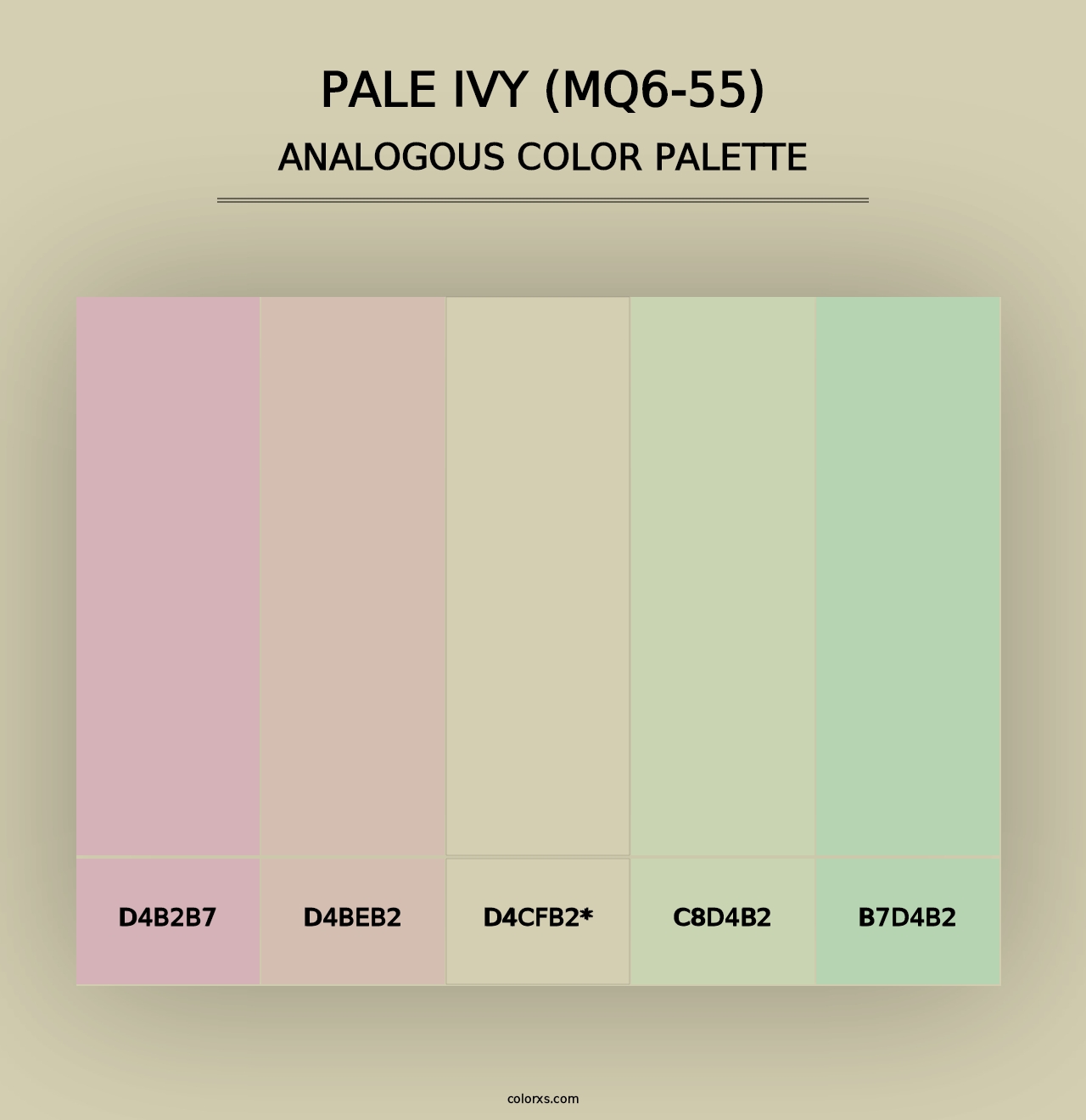 Pale Ivy (MQ6-55) - Analogous Color Palette