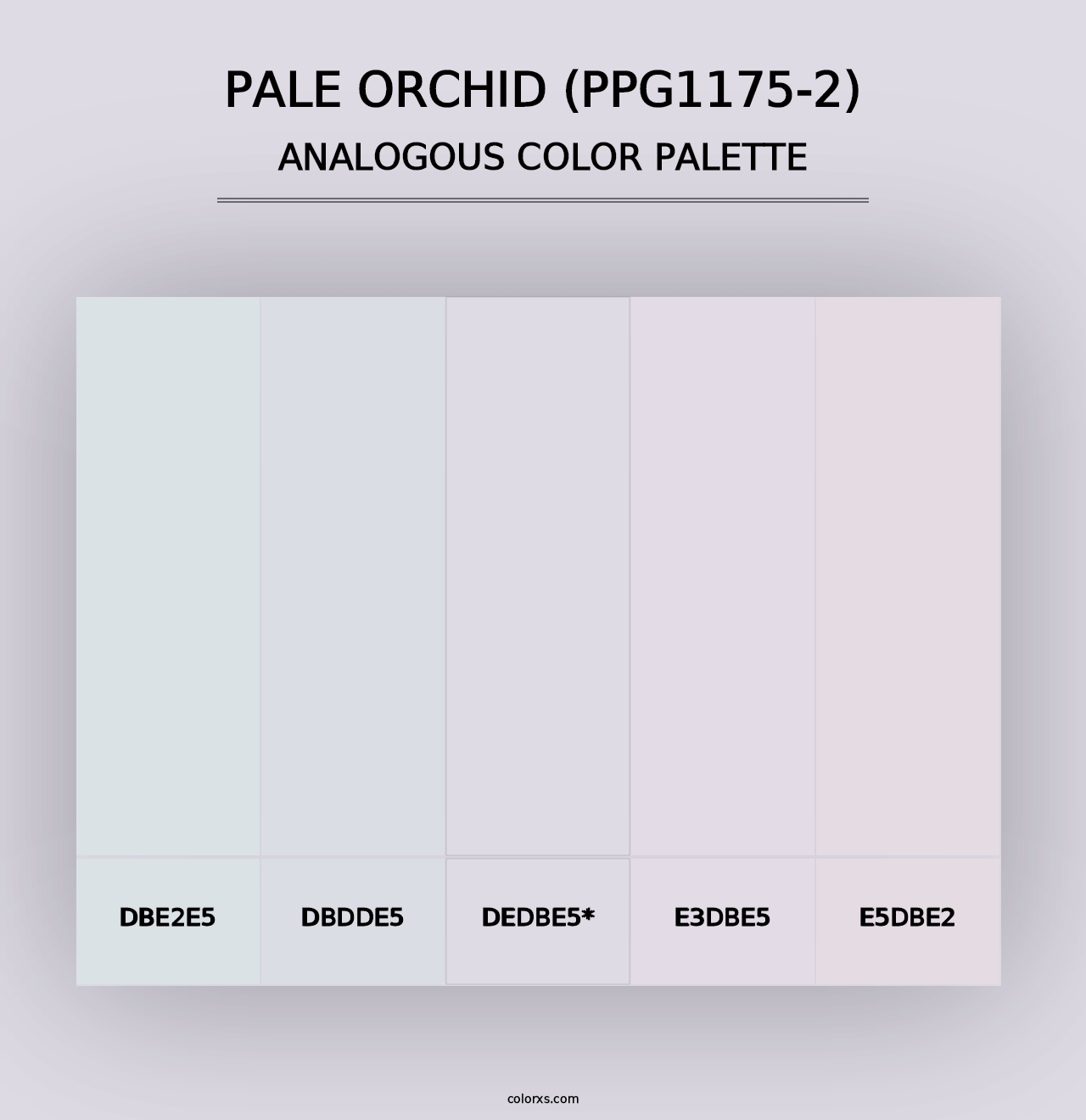 Pale Orchid (PPG1175-2) - Analogous Color Palette