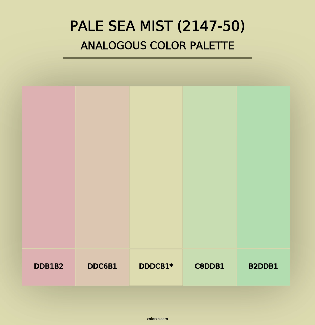 Pale Sea Mist (2147-50) - Analogous Color Palette