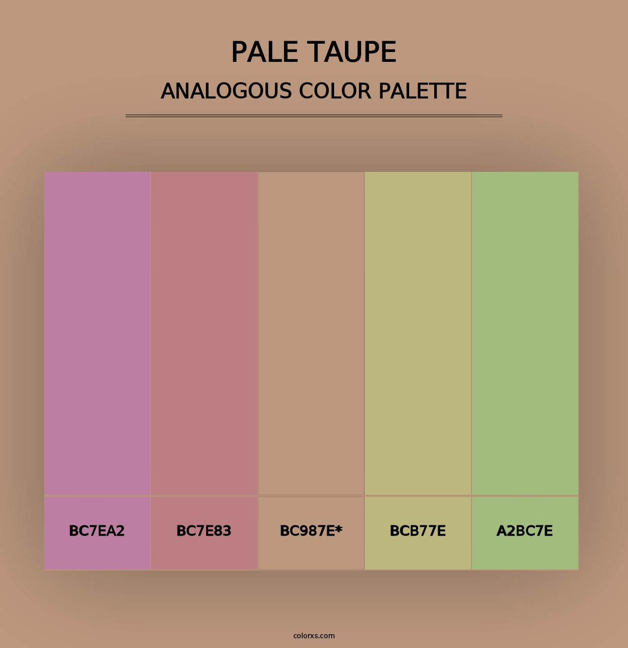 Pale Taupe - Analogous Color Palette