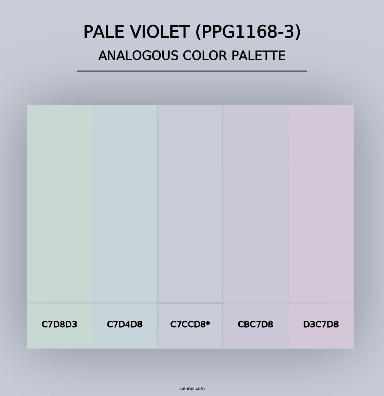 Pale Violet (PPG1168-3) - Analogous Color Palette