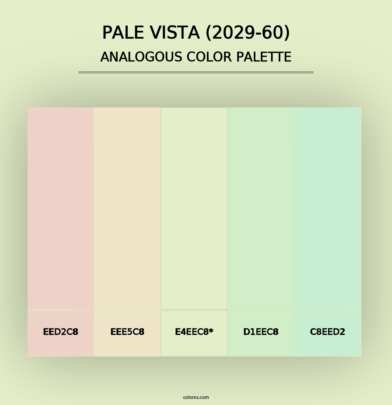 Pale Vista (2029-60) - Analogous Color Palette