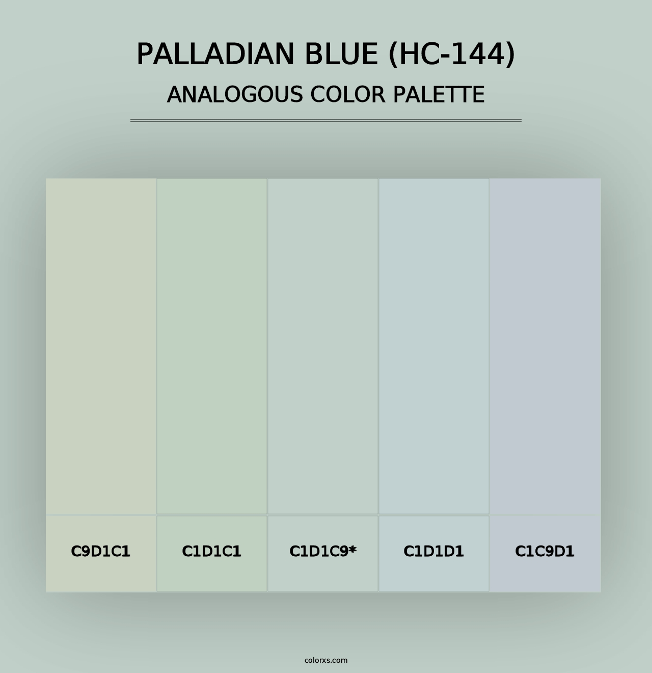 Palladian Blue (HC-144) - Analogous Color Palette