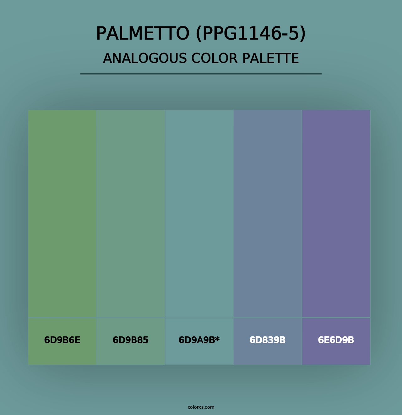 Palmetto (PPG1146-5) - Analogous Color Palette