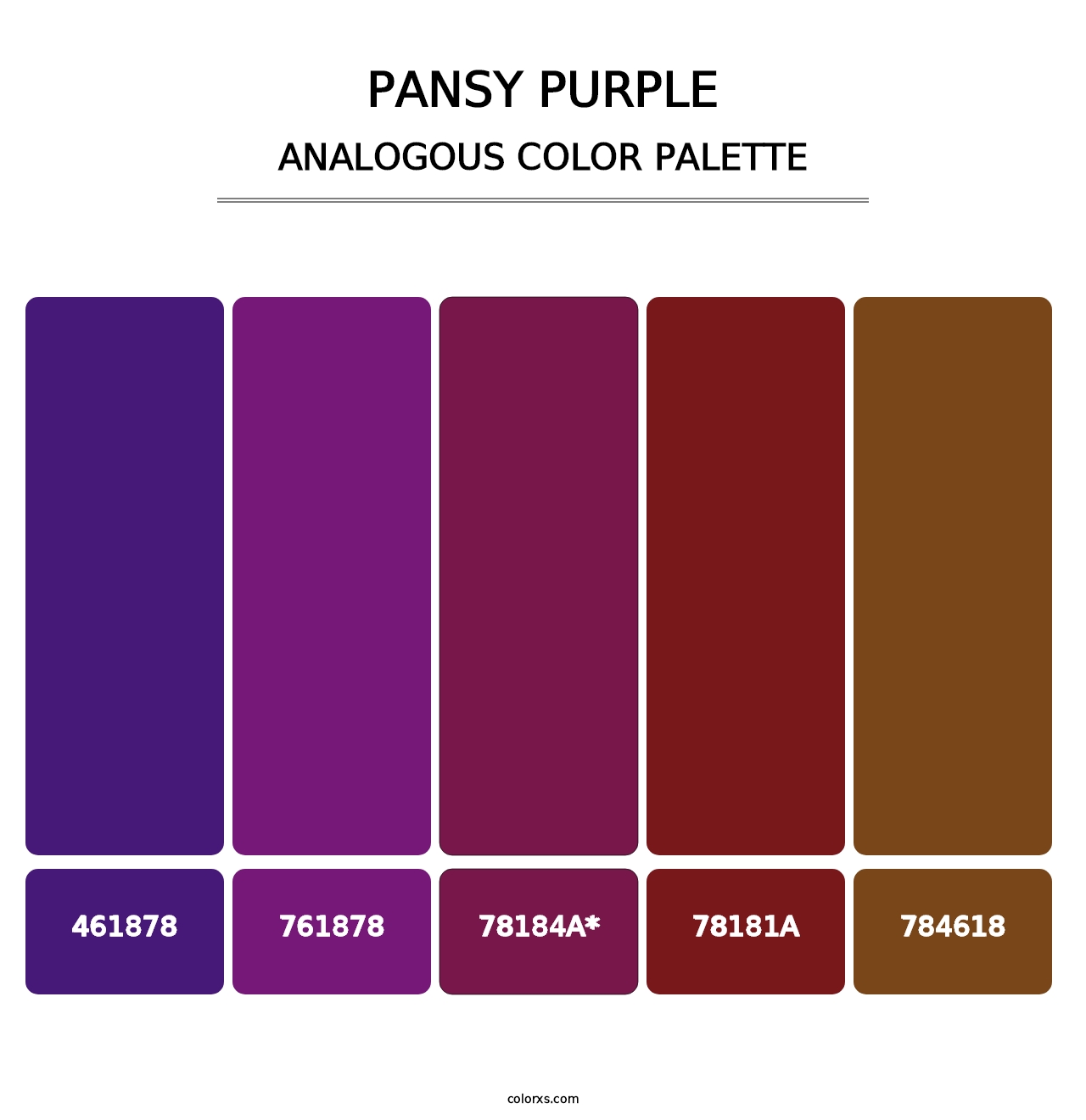 Pansy Purple - Analogous Color Palette