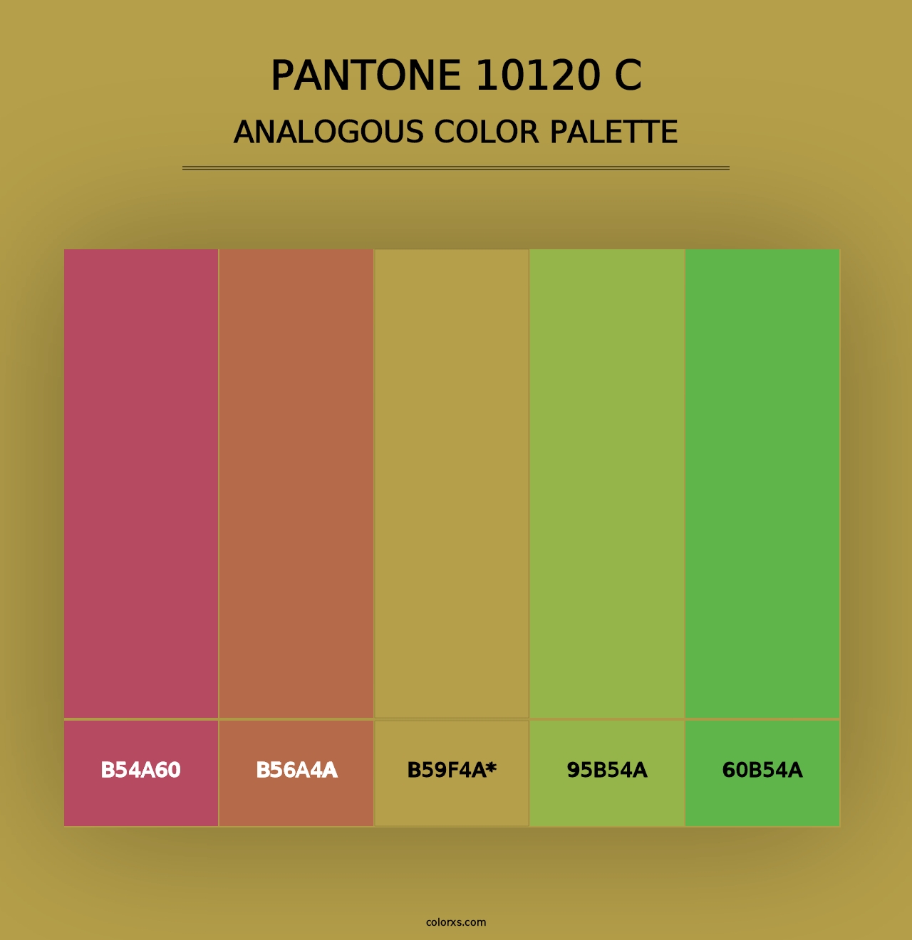 PANTONE 10120 C - Analogous Color Palette