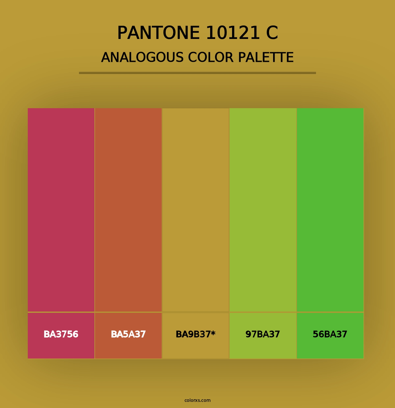 PANTONE 10121 C - Analogous Color Palette