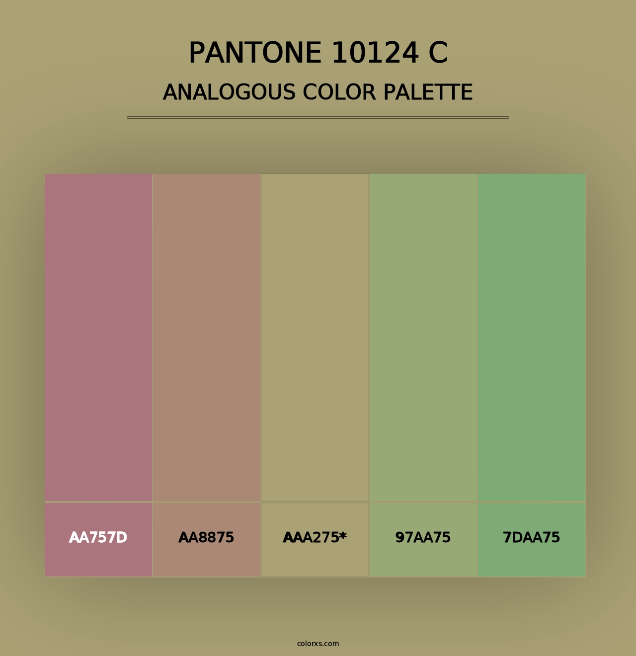 PANTONE 10124 C - Analogous Color Palette