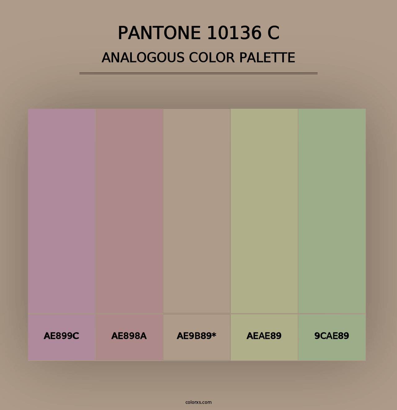 PANTONE 10136 C - Analogous Color Palette