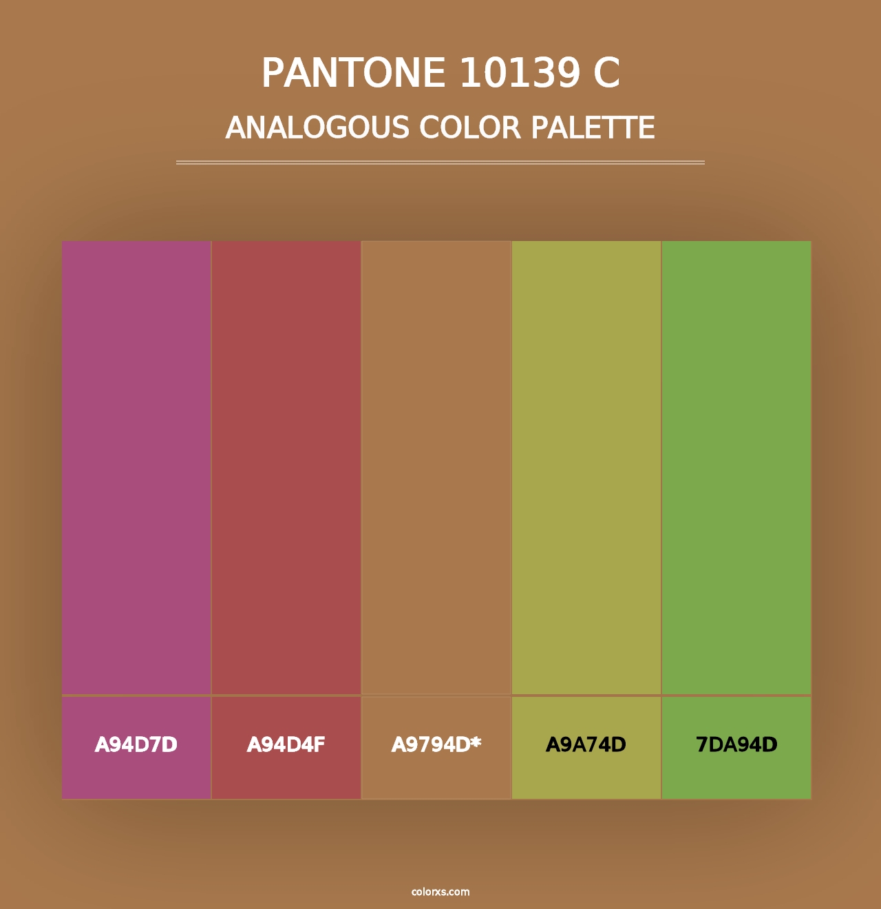 PANTONE 10139 C - Analogous Color Palette