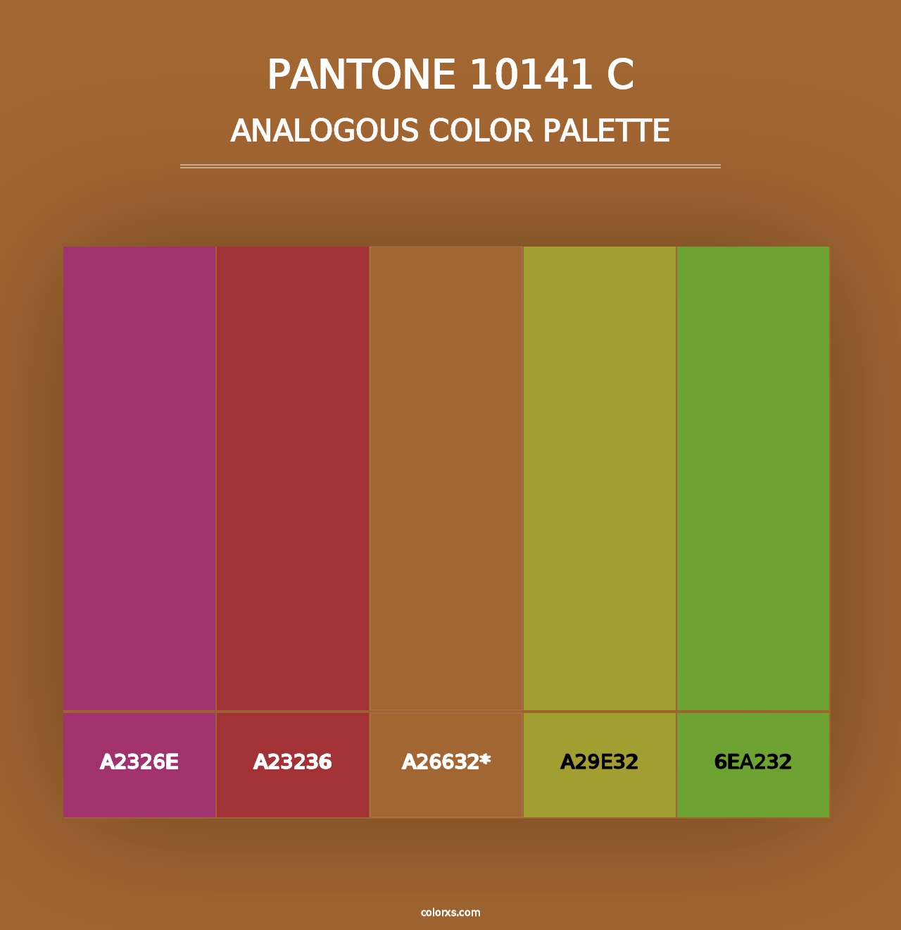 PANTONE 10141 C - Analogous Color Palette